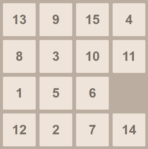 15-puzzle